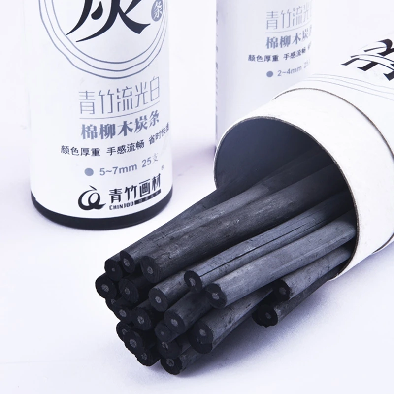 25Pcs Art Charcoal Sticks Charcoal Pencils Sketching Drawing Art Supplies For DIY Student Hobbyist Beginner Artist 4