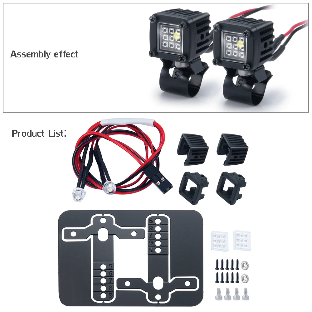 Enhanced LED Spotlight for RC Crawler Luggage Racks