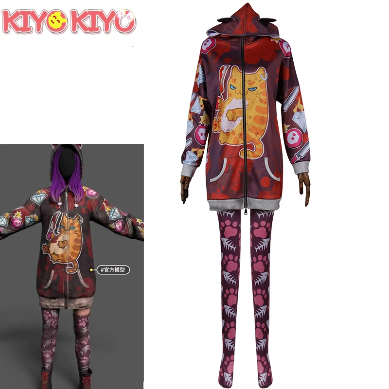 

KIYO-KIYO Susie from Dead by Daylight legion Susie Cosplay Costume Halloween woman costumes Hoodie Cat Sweater