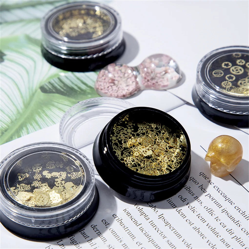 Toppe Per Unghie Paillettes Glitter Artigianato Ornamenti Metallici Decorazione Fiocchi