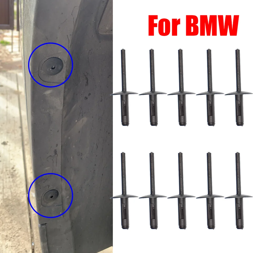 40 stuks auto klinknagels bumper plastic clip 51717002953 compatibel met BMW X1 E84 X3 F25 X5 E70 X6 E71 E72 7 serie autodeur spatbord clip