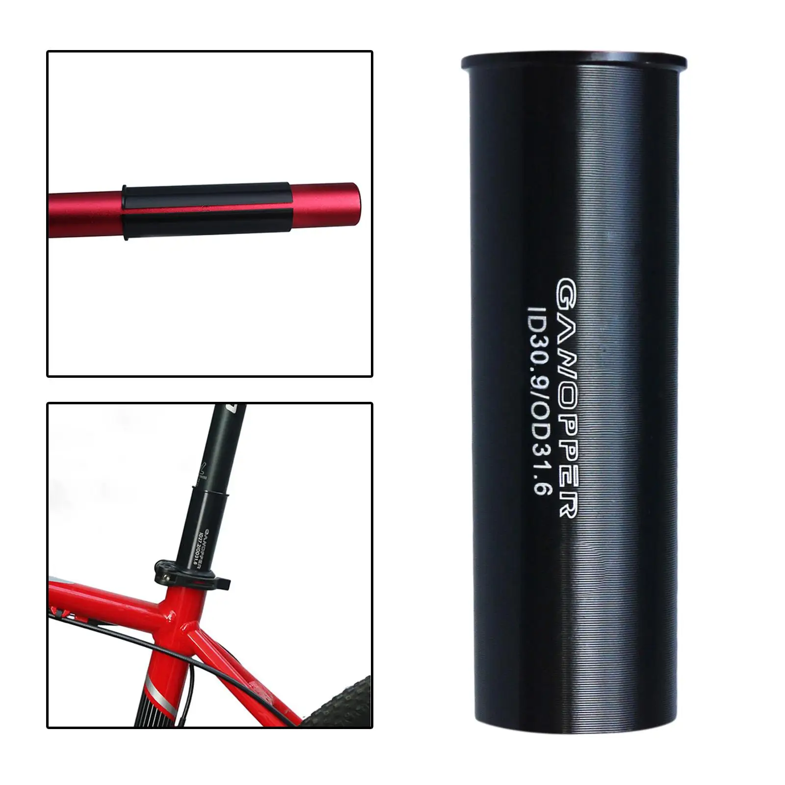 Bike Seat Post Shim Seatpost Tube Adapter Reducer Sleeve Conversion