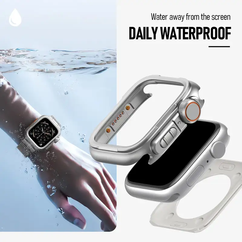 Metal Case for Apple Watch Ultra 3/2 49mm 46mm 45mm Alloy Cover for Iwatch Series 11 10 9 8 7 6 5 4 SE3 44mm Screen Protector - Image 3
