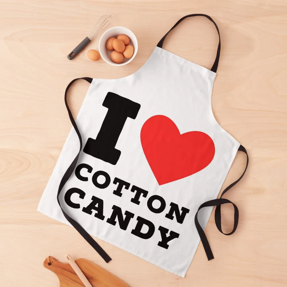 

I love cotton candy Apron Waterproof Kitchen For Women Women's Kitchen Kitchen Kawaii Accessories Accessories 2022 Apron