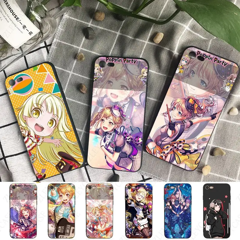 Hot Bang Dream Anime Cover Per Iphone 11 12 13Pro 7Plus 8Plus X Xs Max Xr 15Pro 14Plus 11Pro 12Pro Max 12Mini Case Coque