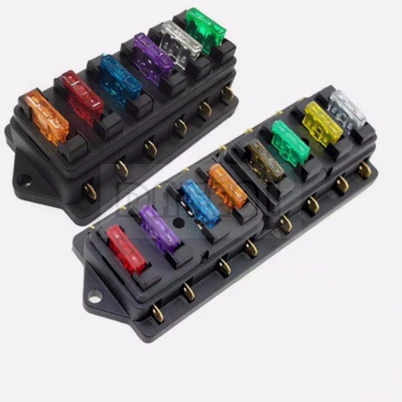 Multi-In Multi-Out Insurance Seat 4 6 8 10 Multi-Way Modificato Accessori Per Auto Assemblaggio Yacht Elettrico Fusibile Box Seat