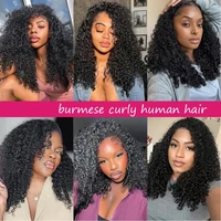 Extensions de Cheveux Bouclés Birmans Vierges Non Traités, 28-30 Pouces, 1, 3 ou 4 Paquets, avec Boucles Spirales aux Extrémités 5