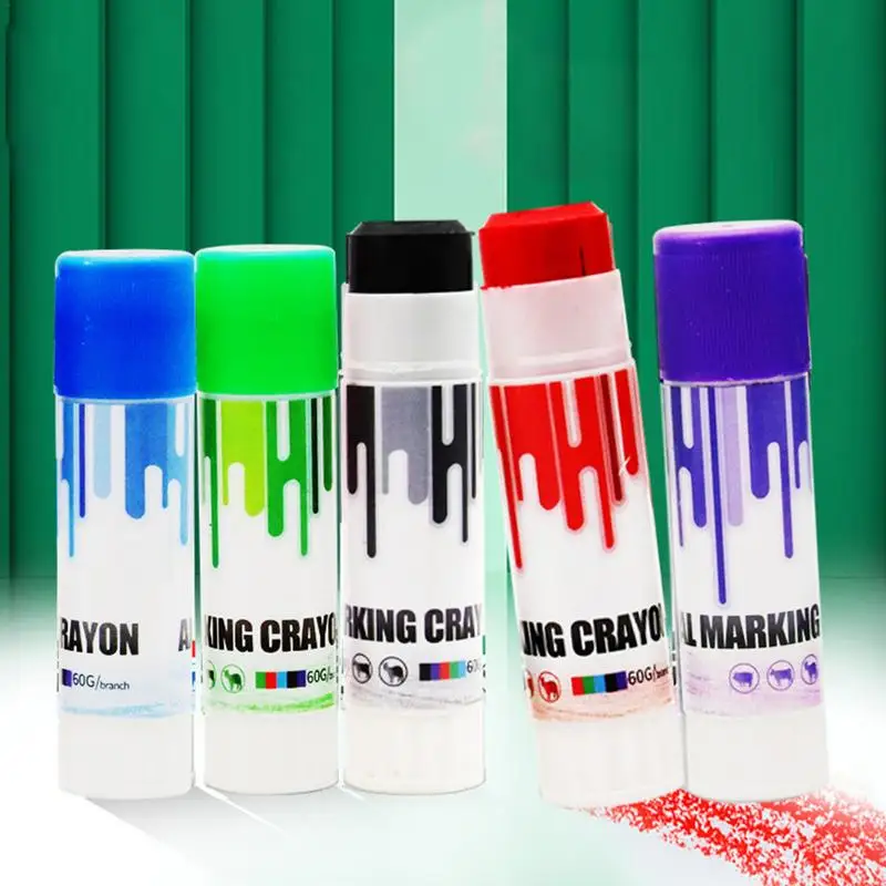 Livestock Marker Crayon Animal Marker Crayon Livestock Painting High Purity Paraffin-Based Safe For Duck Cattle Pig Sheep