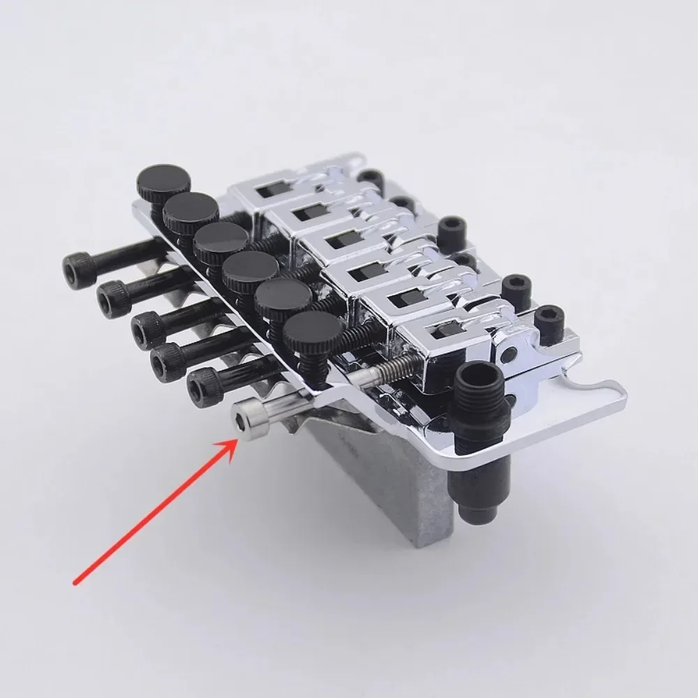 Guitar String Lock 1 Set 6/7/8 Strings stainless steel String Lock Screws Saddle Insert Blocks