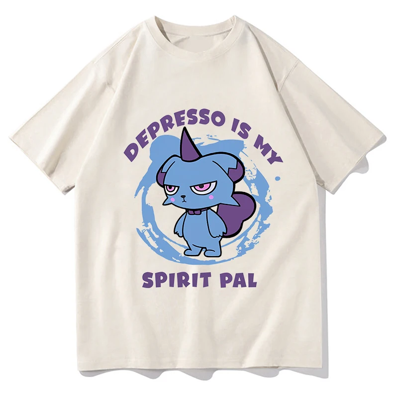 

Depresso Espresso T Shirt Kawaii 2024 Hot Game Palworld Men/Women Harajuku Aesthetic Tshirt Vintage Unisex Streetwear Cotton Top