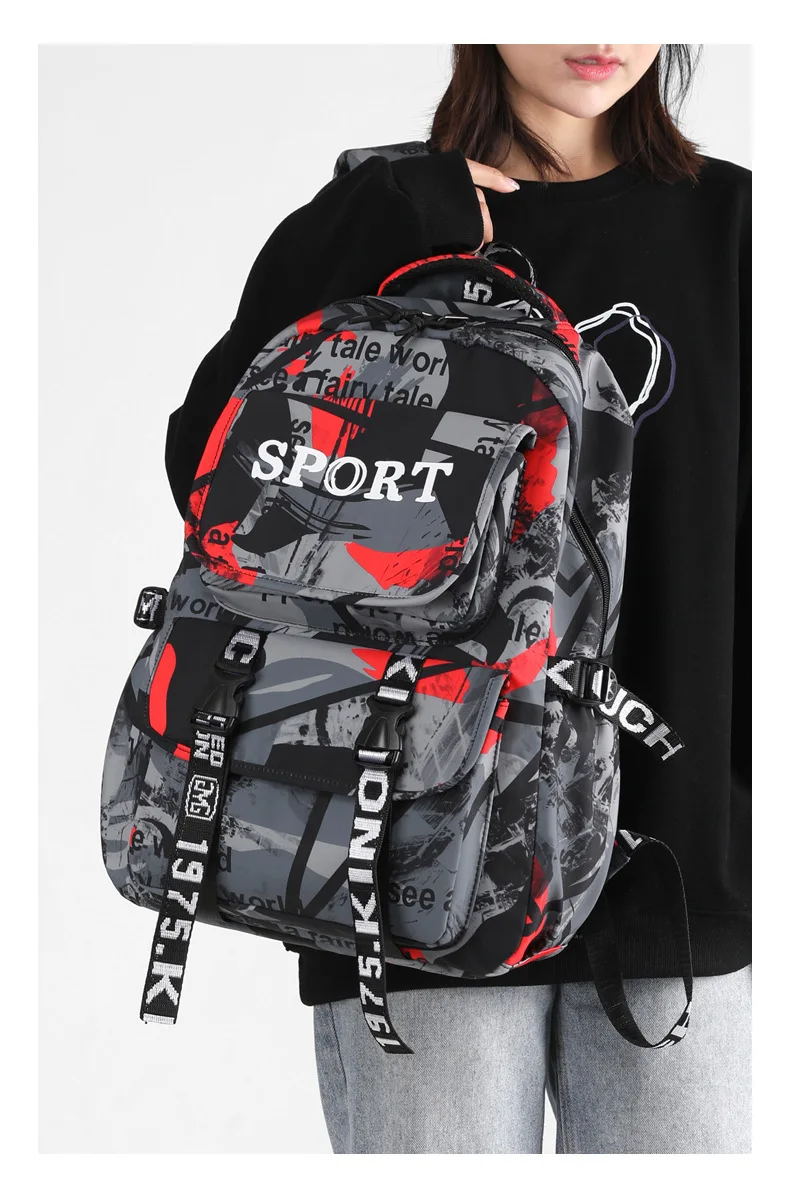 2026 neueste Mode Verdicken Rucksack Für Jungen Und Mädchen Hohe Schule Kinder Große Kapazität Camouflage Mittelschüler – Detail 17