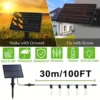 100FT Remote Dimmable Solar String Lights Outdoor ST38 LED Fairy Garden Lamp Wedding Party Xmas Halloween Hanging Patio Light 4