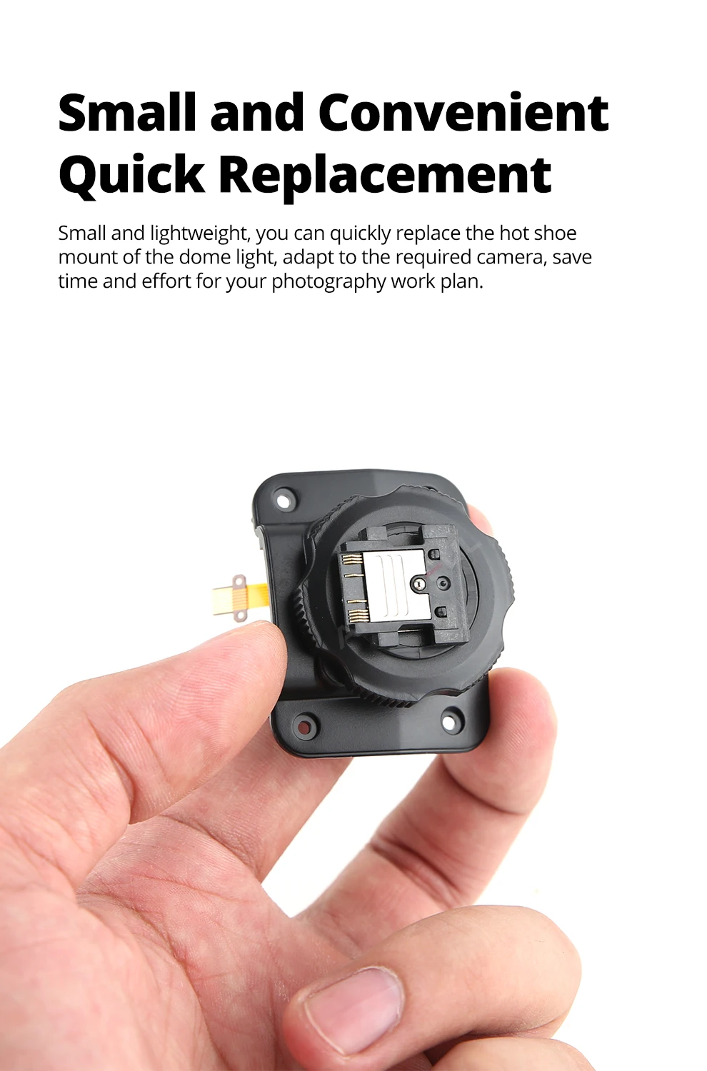 Description Picture 5 of itemGodox TT685 Hot Shoe Mounting Foot for Fix Godox TT685C TT685N TT685S TT685F TT685O Series Speedlite Flash Repai Parts