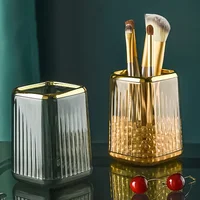 Luxury Makeup Organizers Desktop Cosmetic Brush Storage Box Office Pen Case Make Up Brushes Organizer Lipstick Sundries Holder 1