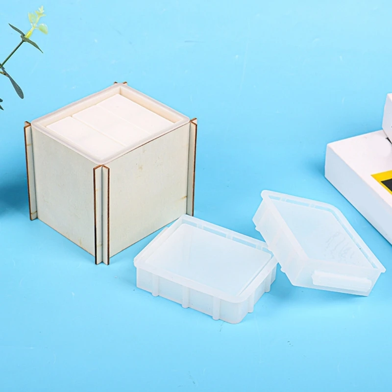 All-match Drawer Box Silicone Mold Drawer Moulds for Dormitory Desk Storage