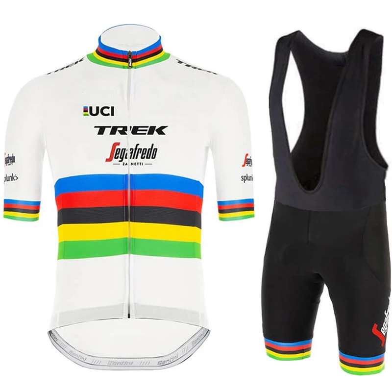 Men's Cycling Outfit Set TREK Pants Gel Clothing Bib Mtb Mountain Bycicle Man Suit Shorts Uniform Sportswear Jersey Road Bike 4