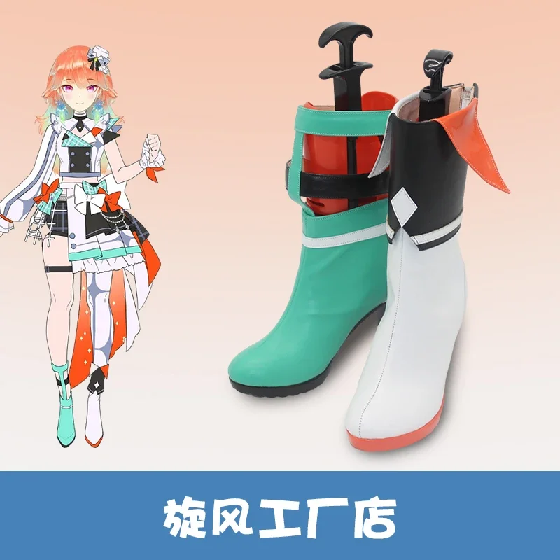 Takanashi Kiara Scarpe Holovive 4Th Fes Youtuber Stivali Puntelli Per Halloween Carnival Fancy Party Costumi Accessori Su Misura