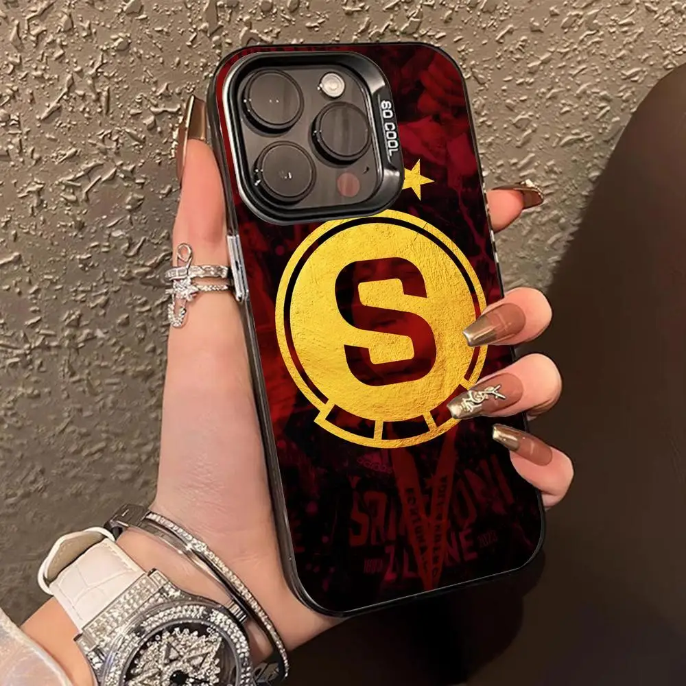 Translucent Color Luxury Protective Mobile Phone Case - FC Sparta Praha Edition