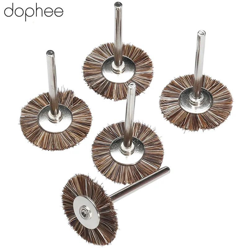 5pcs/set 25mm Fibre Die Grinding Polishing Wheel Rotary Tools Brushes