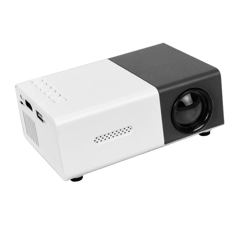 Salange YG300 Mini LED Projector Yg300 Upgraded Version 600 lumen 320x240P HDMI-compatible USB Audio Home Media Player Beamer