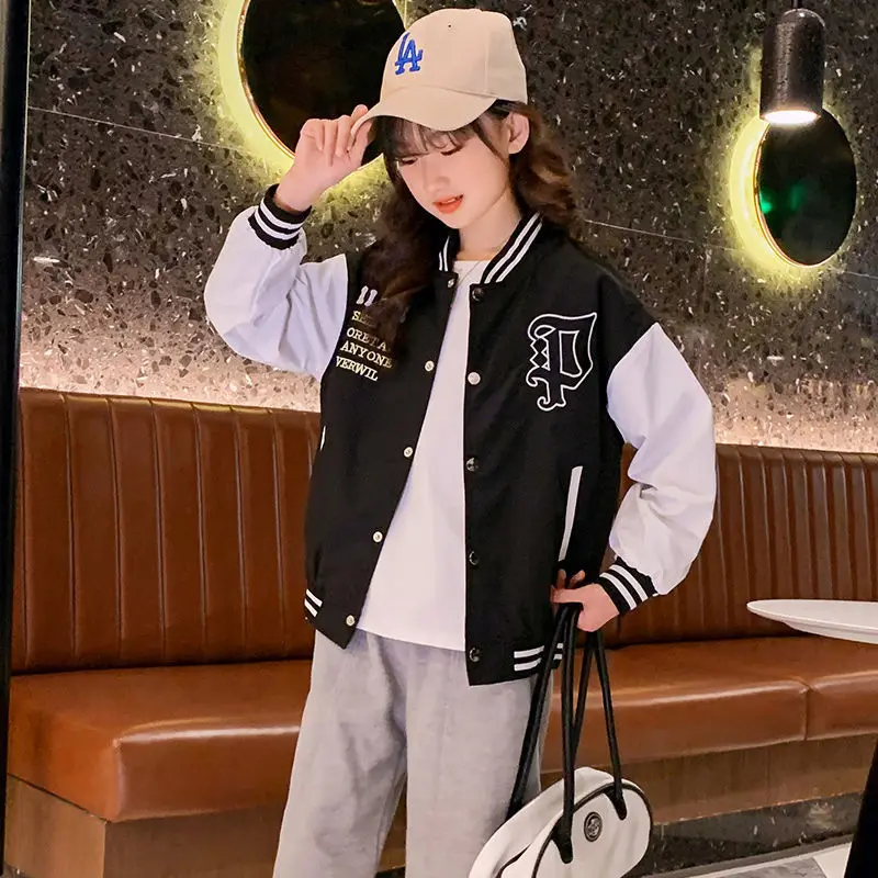 2022 Spring Children's Jacket Baseball Suit Bomber Tiny Cottons Kids Clothes for Teen Quilted Coats