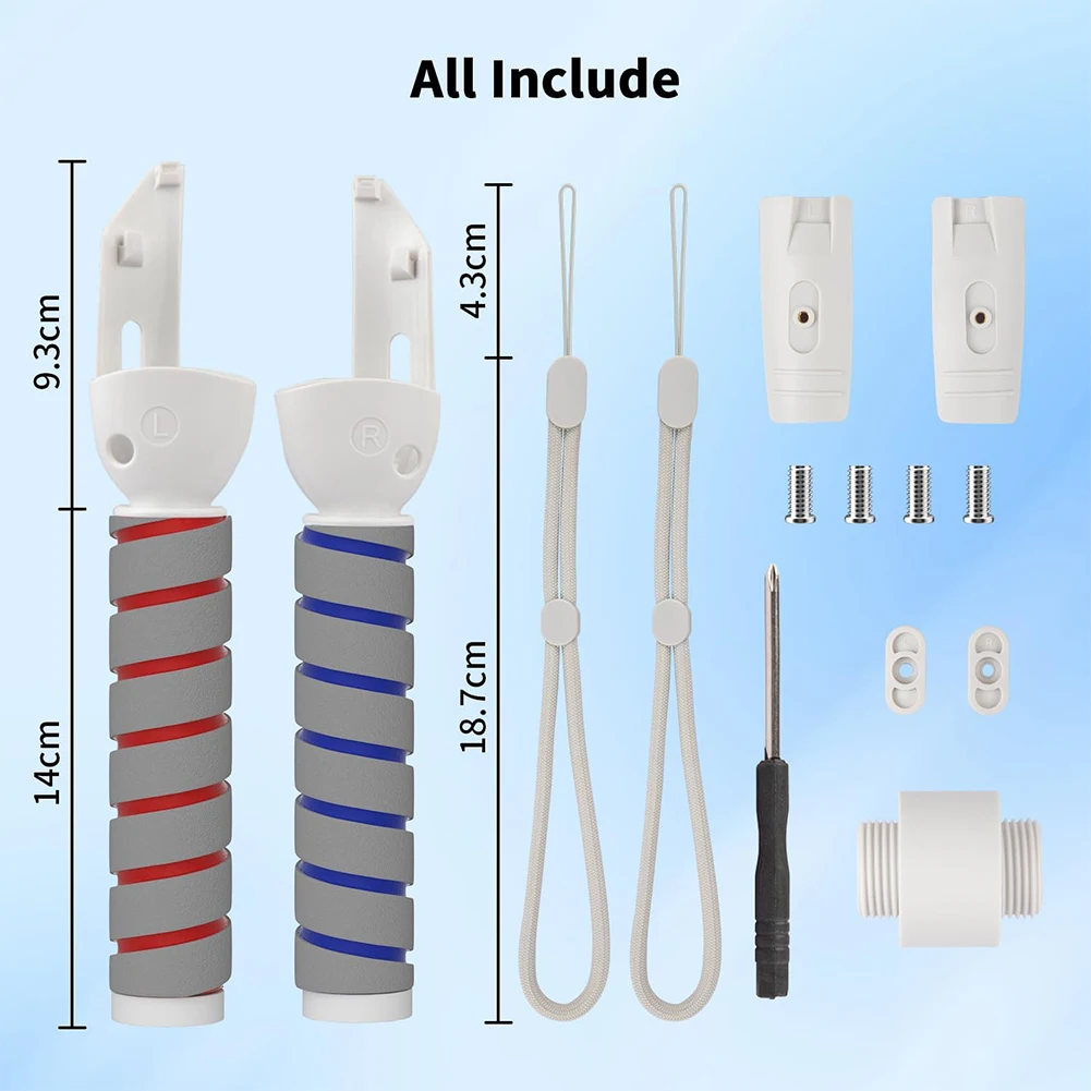 Controller Grip For Meta Quest 3S/Quest 3 Accessories Long Arms Handle Playing Badminton Beat Saber Enhance VR Gaming Attachment