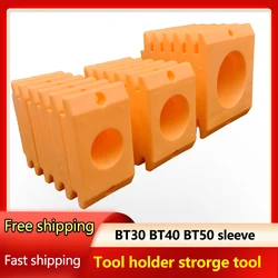 10pcs BT30 BT40 BT50 Sleeve  ABS Thickened Square Type Tools Holder Sleeve Tool Cart Tool Wagon CNC Lathe Machine Parts