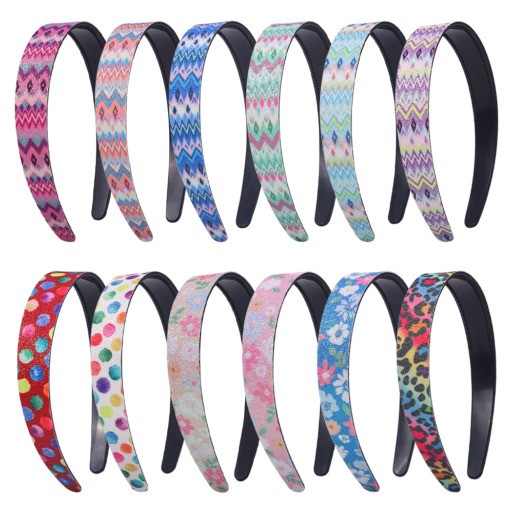 

Candygirl 2.5cm Dazzling flowers Waves Style Hair Bands Cute Children Girl Party Festival Hairband Hair Accessories diademas