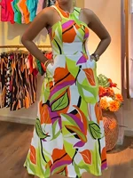 Casual Elegant Vacation Minimalist Mix & Match Print Spaghetti Strap Dress