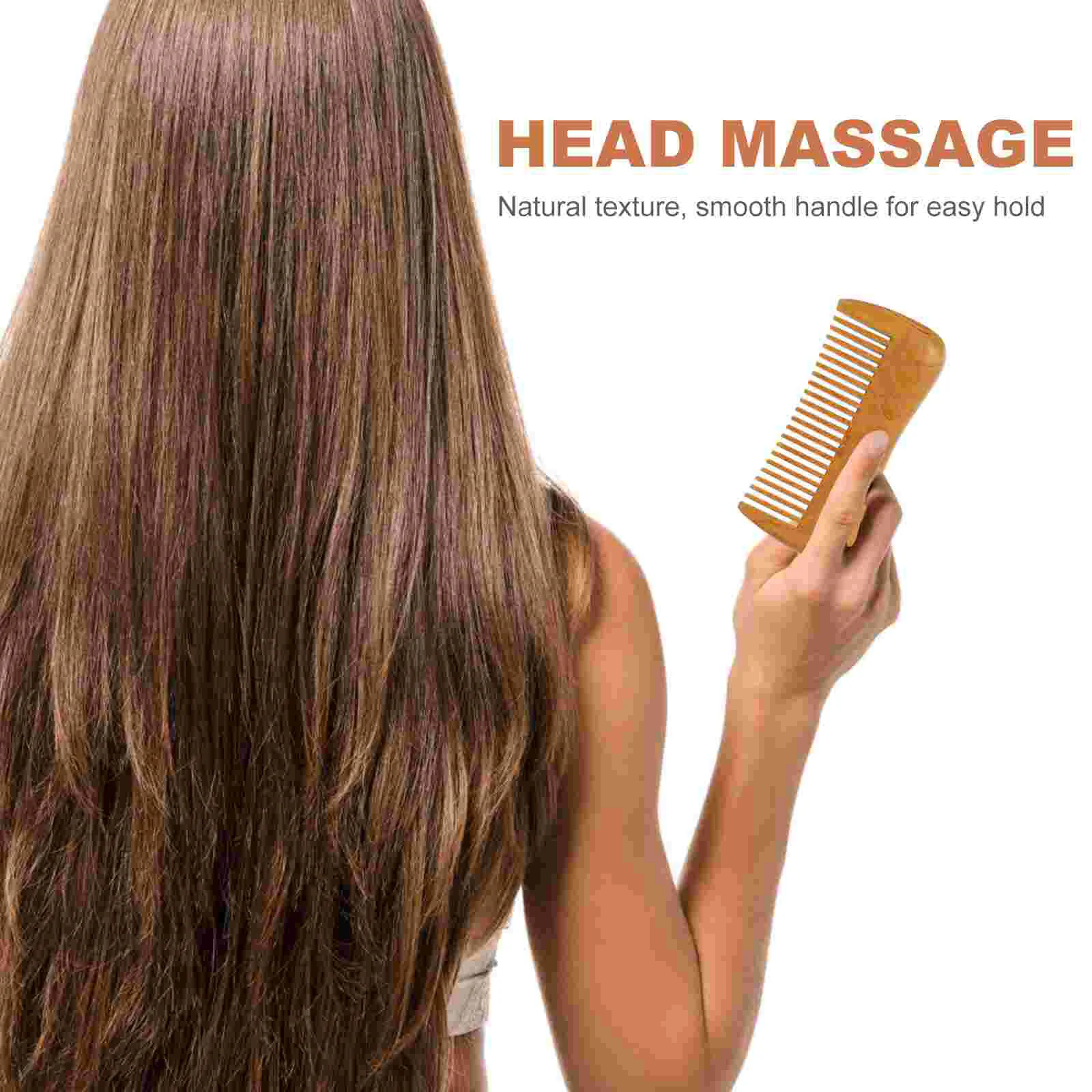 Massage Comb for Home Multi-purpose Natural Wooden Boxwood Girl Hair Styling Miss 3