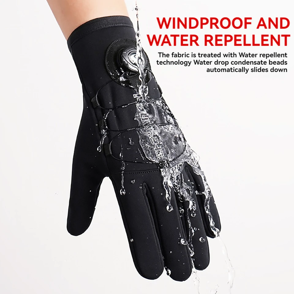 GTUBIKE Winter Men's Women Gloves Windproof Waterproof Touch Screen Warm Gloves Outdoor Sports Cycling Running Skiing Gloves 3