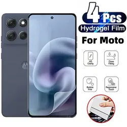 Premium Hydrogel Screen Protector Set - 3 - 4 Pieces - 4Pcs (For Moto G54 5G)