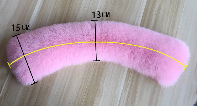 Fuchspelzkragen Winter Echtpelz Schal für Mantel Kurze Schals Natürlicher Pelzschal für Frauen Echter quadratischer Kragen Kurzer Schalldämpfer – Detail 1
