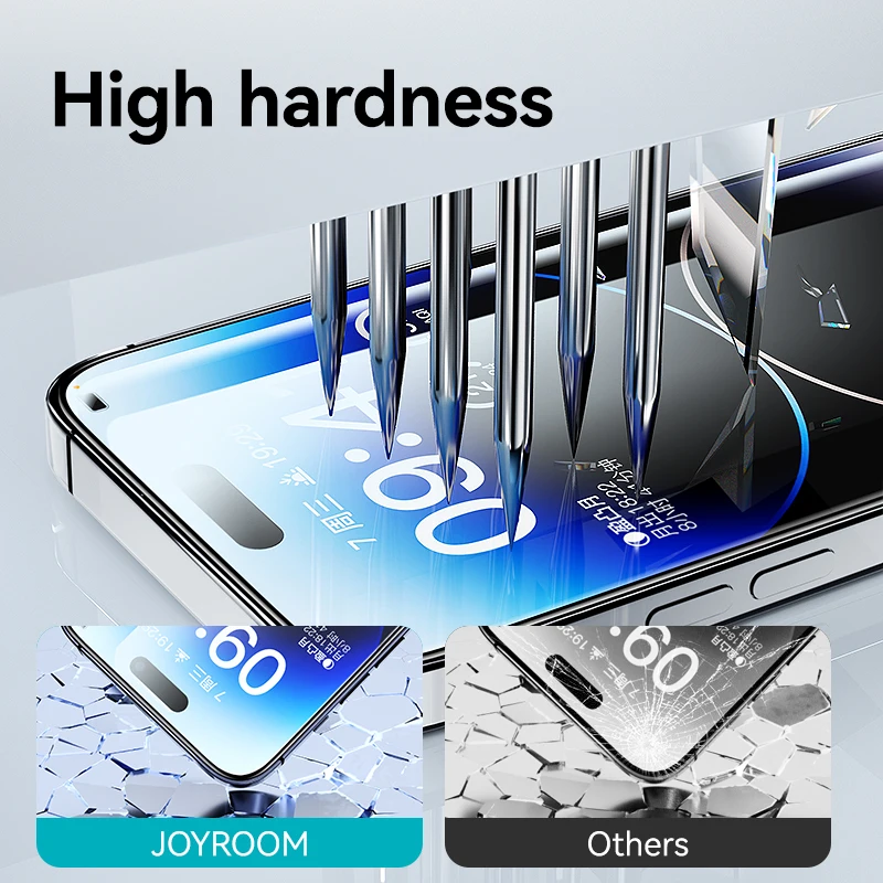 Joyroom 1/2/3pcs 0.33mm HD Tempered Glass For iPhone 15 14 13 12 11 Pro Max Screen Protector Quick Install Glass Dust-proof - Image 4