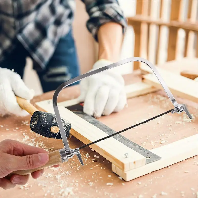 7 Inch Wooden Handle Carving Saw Precision Scroll Saw For Durable Coping Hand Tools Mini Bow Labor Saving Hand Wood