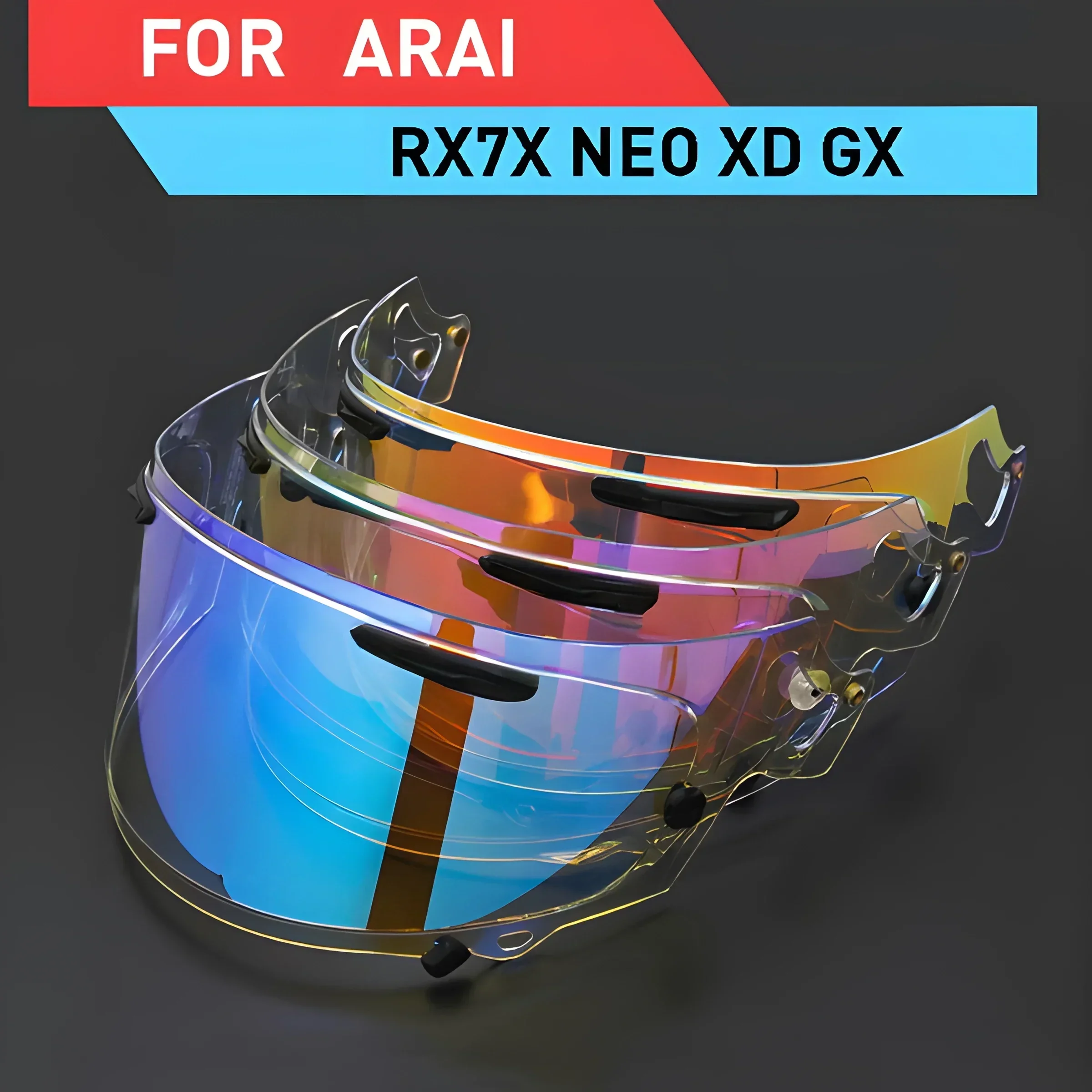Visiera Per Arai Rx-7X Rx7X Corsair-X Rx-7V Rx7V Neo Xd Vas-V Vector-X Vector X Defiant-X Defiant X Quantum-X Quantum X Signet-X