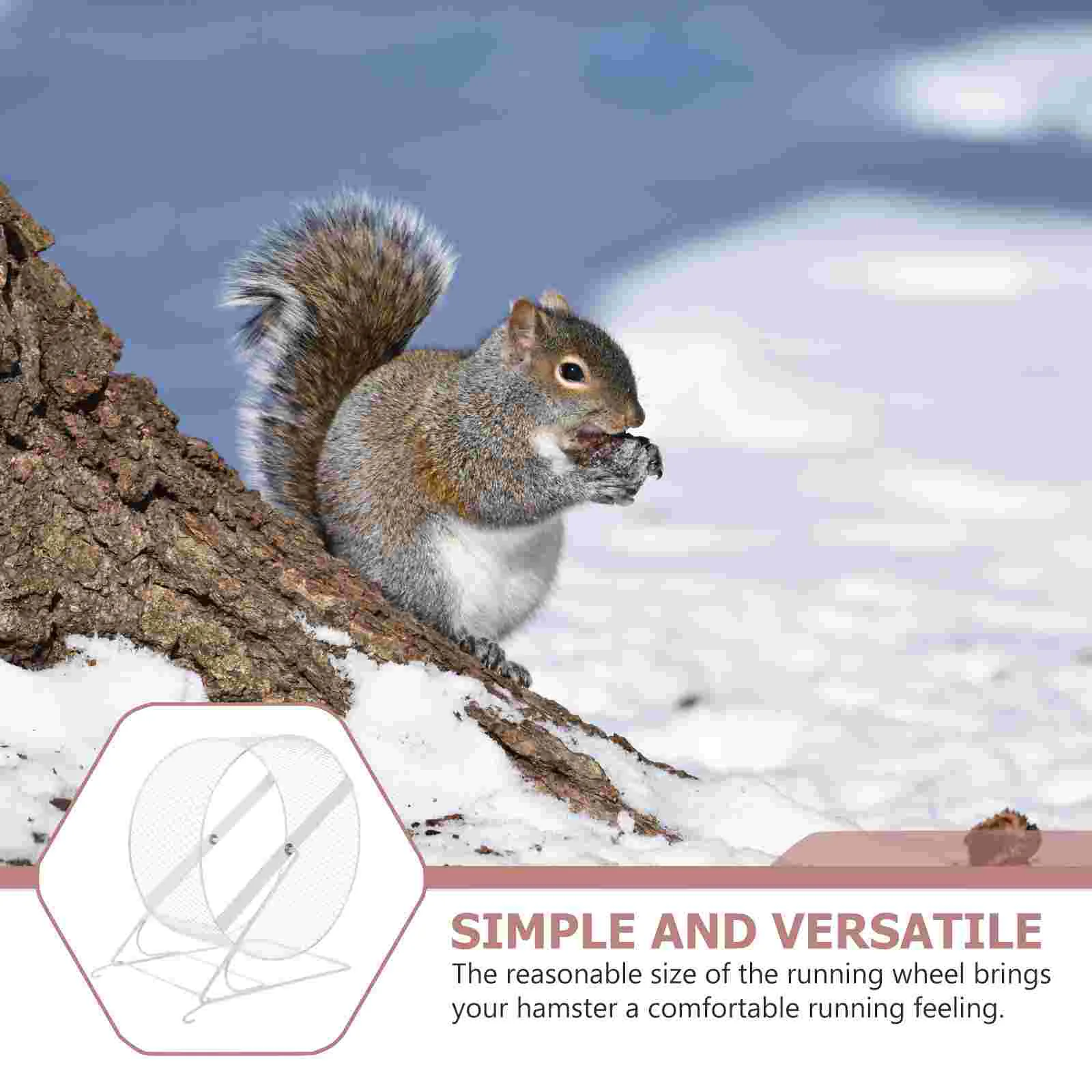 햄스터 휠 운동 사일런트 러닝 소형 저빌 친칠라 대형 쥐 롤러 고슴도치 금속 애완 동물 케이지, 드워프 휠 놀이용