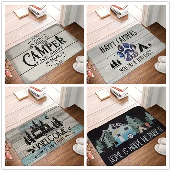 Camper Welcome Ingresso Zerbino 100% Poliestere Decorazioni per la casa Tappeto Tappetino per interni ed esterni Soggiorno Camera da letto Bagno Tappeto da cucina 1