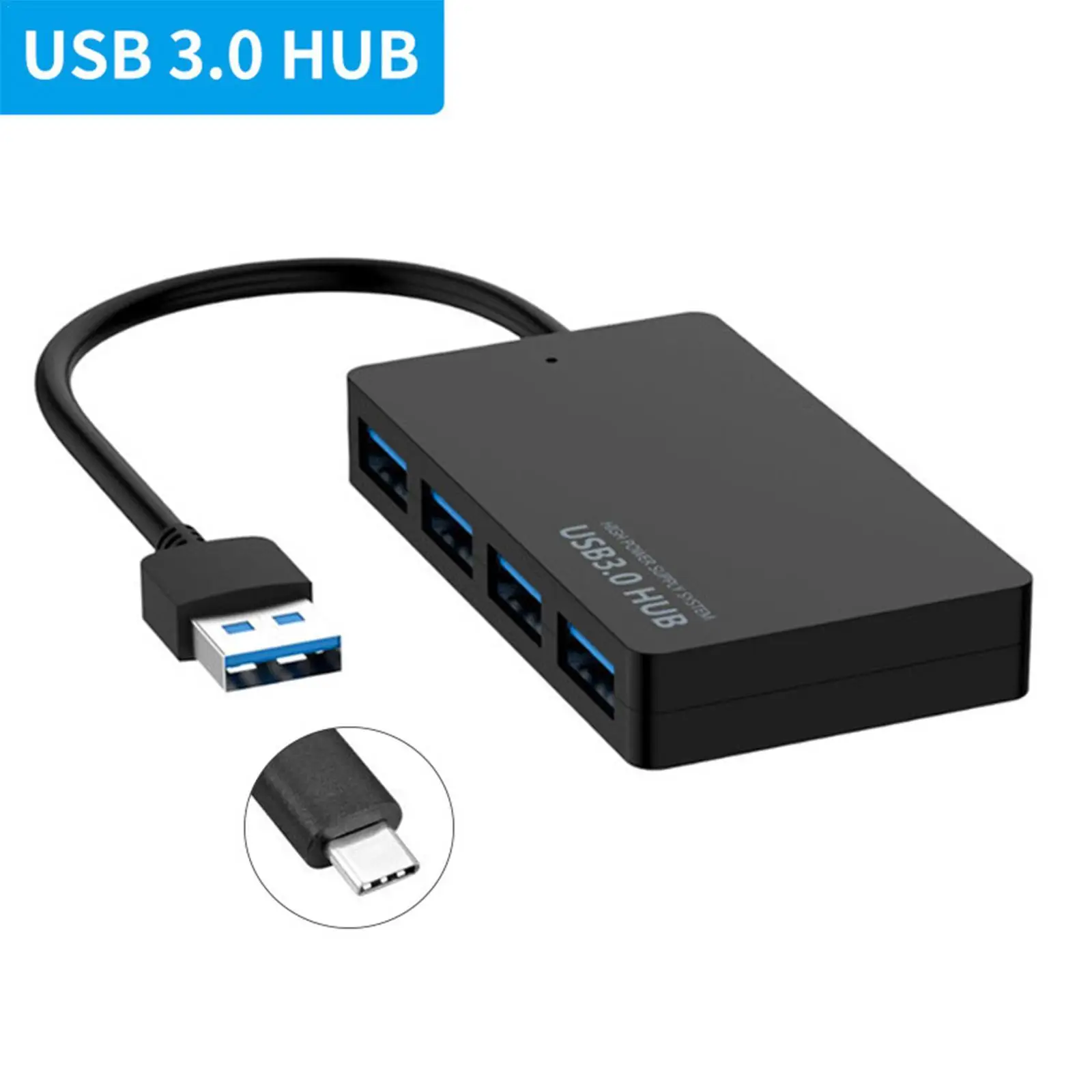 

4 Ports USB Hub 3. 0 High Speed Multi USB Splitter Adapter For USB Computer Docking Station For Xiaomi Lenovo PC Computer