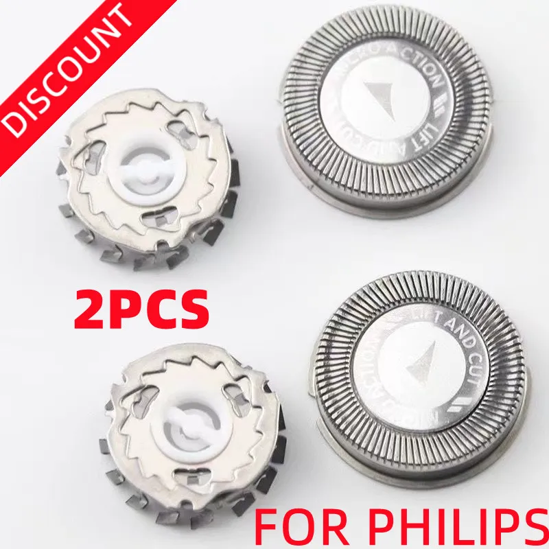 2PCS HQ2 replace head razor blade for philips Norelco electric shaver HQ222 HQ240 HQ2405 HQ242 HQ2425 HQ26 HQ284 HQ223 HS100 2pcs trimmer shaver beard comb for philips bt405 bt3200 qt3300 qt4000 qt4005 qt4008 xa4003 qt4012 qt4013 qt4015 qt4018