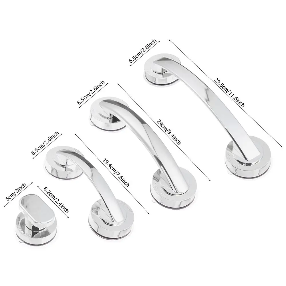 Bathroom Suction Cup Door Handle Shower Safety Non-slip Grab Bar Portable No Punching Bathroom Accessories Adults Children door handles shower handle shower handles plastic suction cup handle