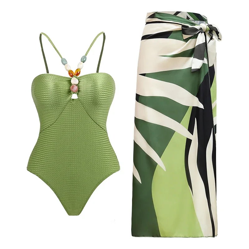 MUOLUX 2024 Women Swimsuit 3D Flower Bikini Set One Piece skirt Swimwear Bikinis Women's Suit Luxury Beachwear BathSuit Monokini