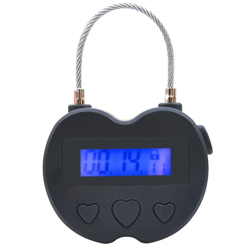 스마트 방수 타임 락 LCD 디스플레이 타이머, 다기능 여행 가방 잠금, USB 충전식 임시 타이머 자물쇠