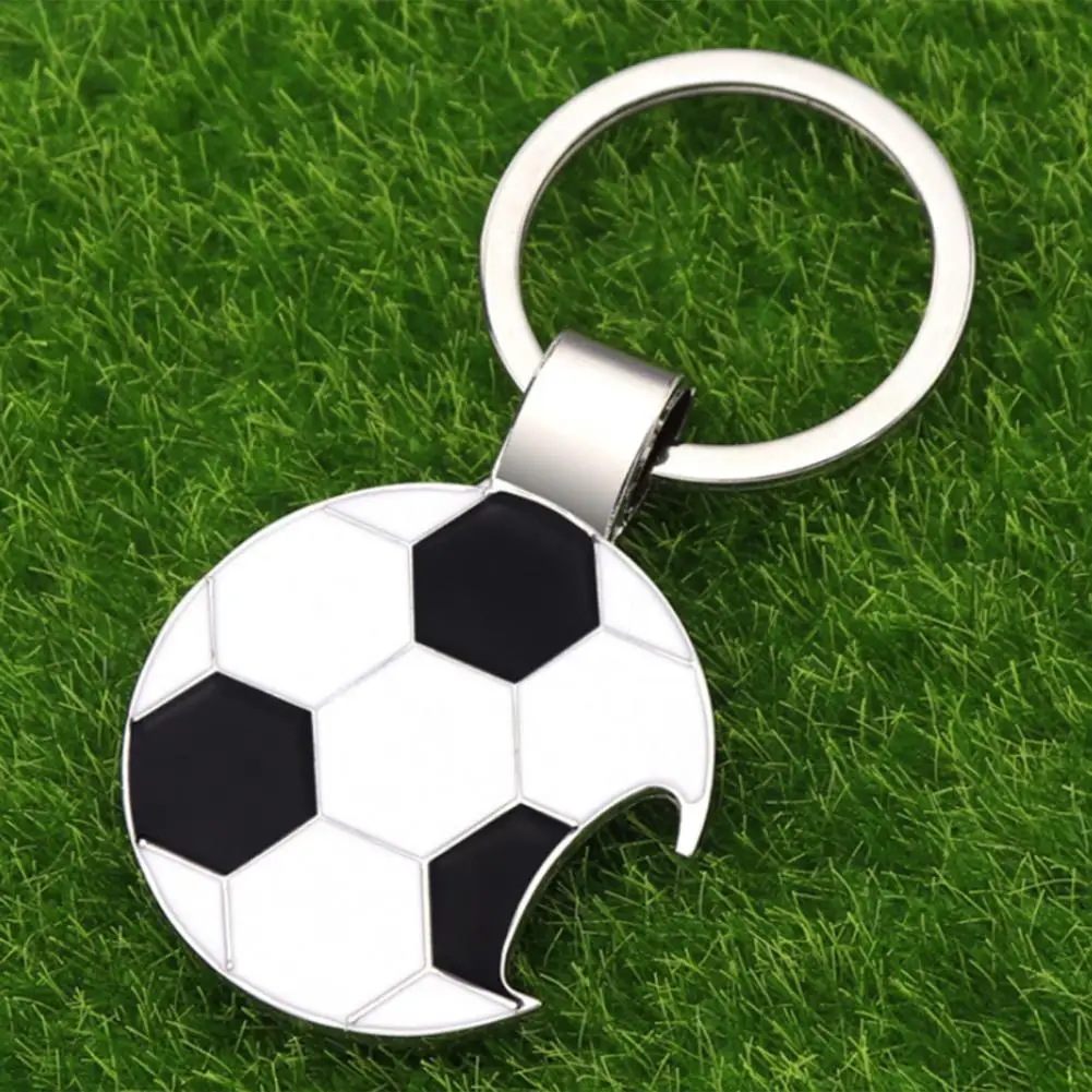 

Football Bottle Opener Soccer Corkscrew Keychain Zinc Alloy Football Bottle Opener Keychain Boys Girls Keyring Gifts Souvenir