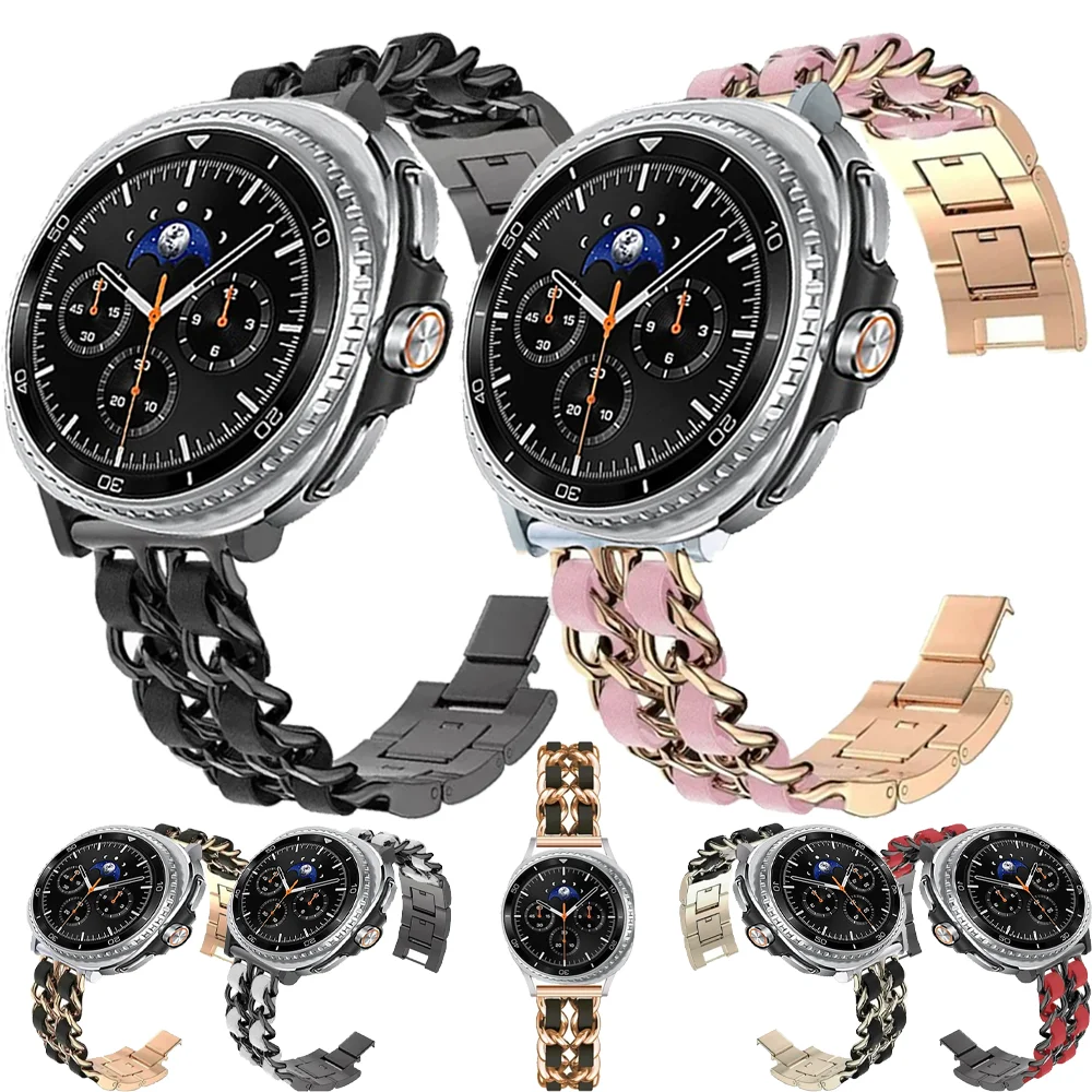 Sleek Stainless Steel Metal Watch Strap - Comfortable Bracelet Design