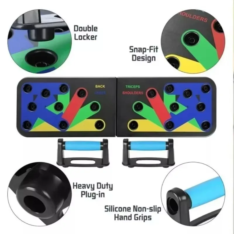 Portable Push Up Board Functional Training Equipment Bodybuilding Home Fitness Equipment Gym Push Up Bars Exercise Bodybuilding