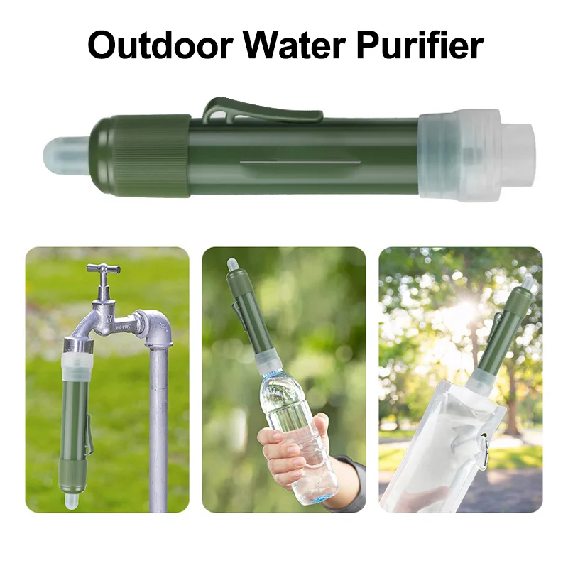 Outdoor Mini Water Filter Straw Camping Water Purifier Portable Distance Purifier Filter Straw Emergency Supplies