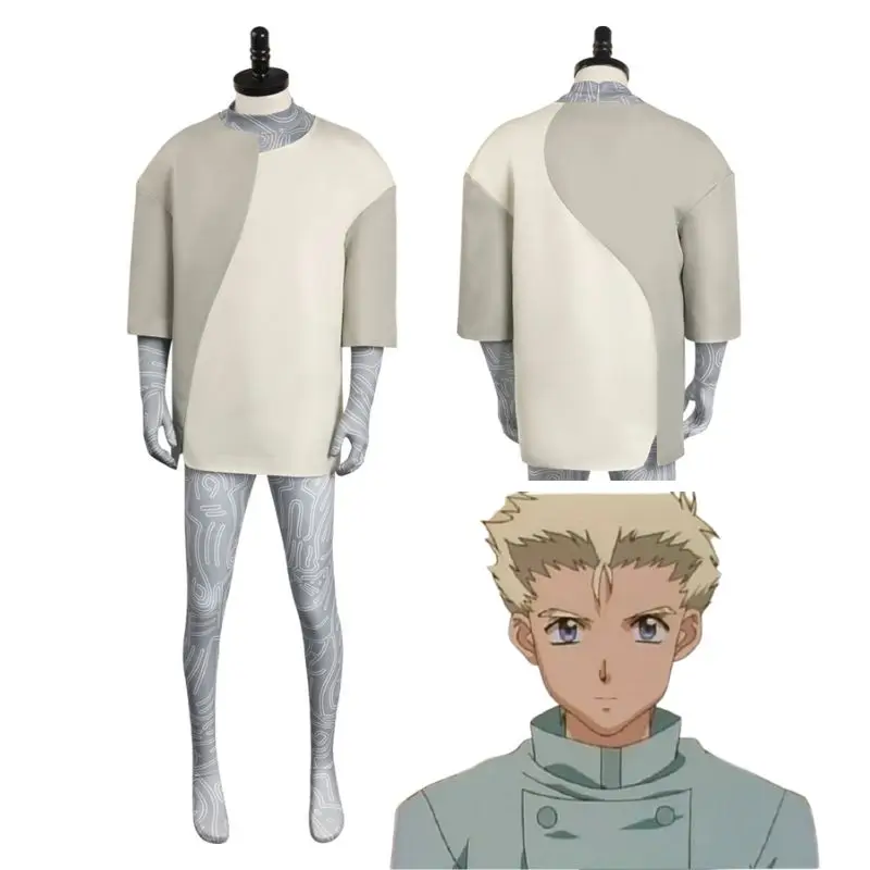 

TRIGUN STAMPEDE Vash the Stampede Knives Cosplay Shirt Pants Bodysuit Jumpsuit for Men Anime Outfit Halloween Disguise Suit