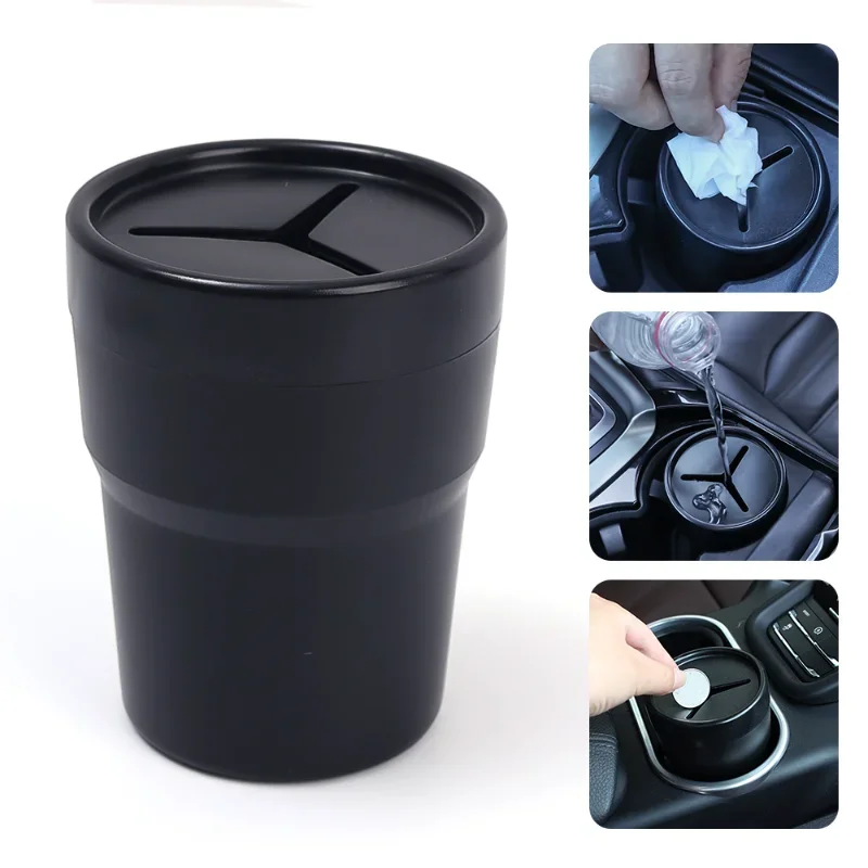 Car Mini Pen Tissue Coin Storage Bucket Vehicle Trash Bin Container Auto Can Autos Holder Cars Interior Accessories car storage bag car trash can car trash bag