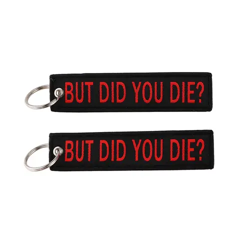 1pcs Computer Pop-up Window Quotes Embroidered Keys Tag Keychains For Motorcycles Backpack Fashion Key Ring Accessories Gifts - Image 33